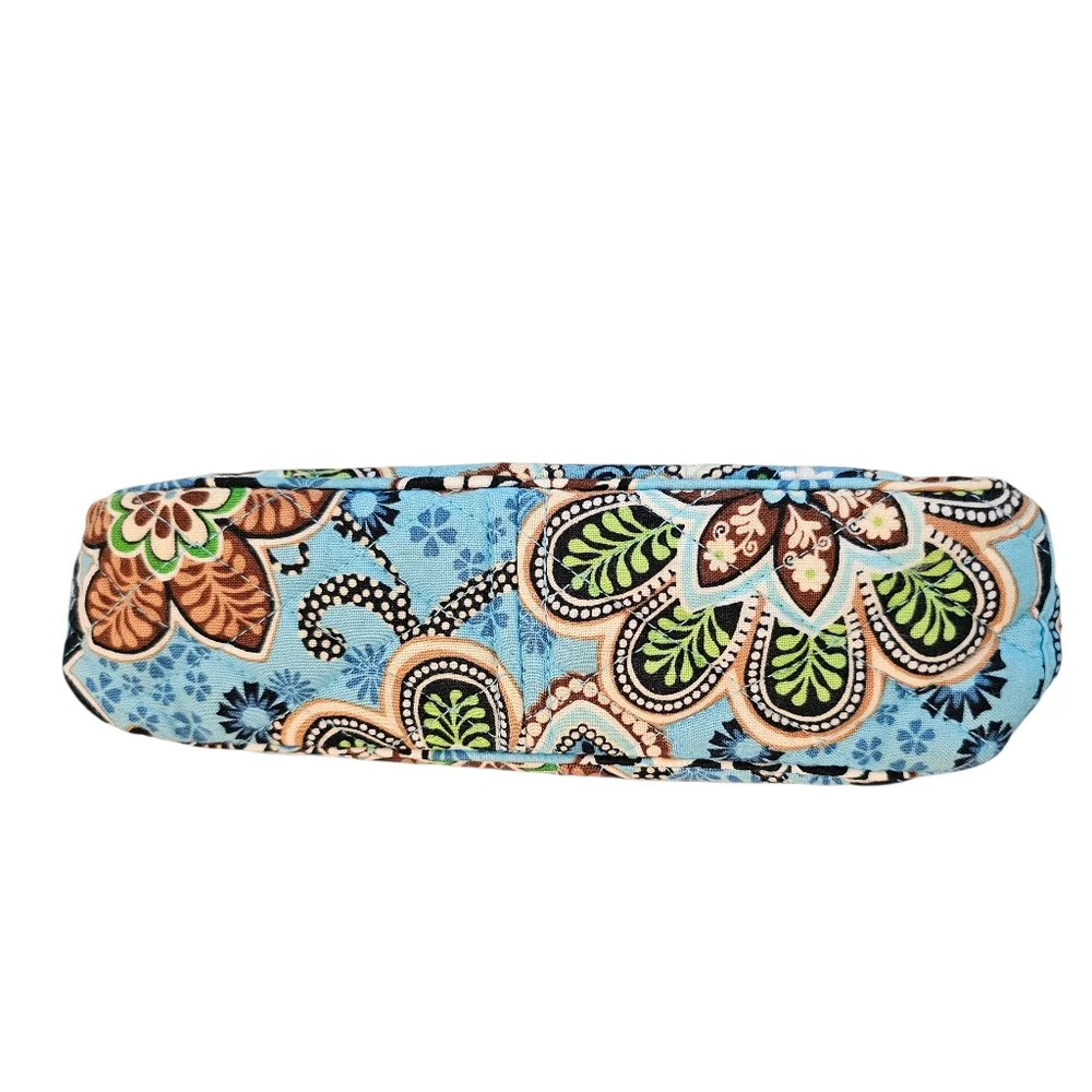 Vera Bradely Floral Bali Blue Crossbody Bag - Picture 8 of 9